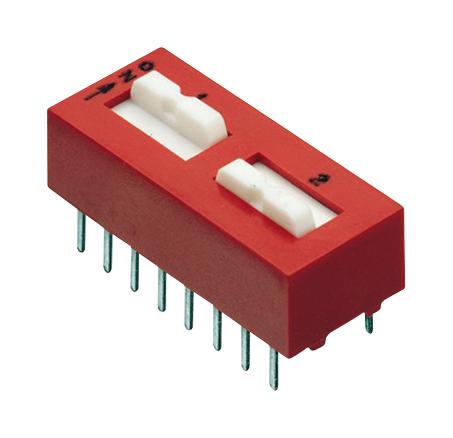 Grayhill 78B02St Dip Switch, 2Ckt, Spst-Nc, 0.15A/30V, Th