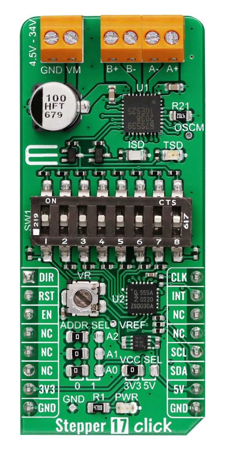 MikroElektronika Mikroe-4547 Stepper 17 Click Add-On Board