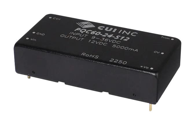 Cui Pqc60-24-S12 Dc-Dc Converter, 12V, 5A