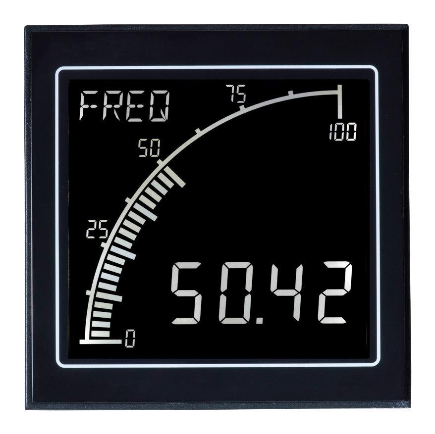 Trumeter Apm-Freq-Ann Panel Meter, 4Digit, 24V, Negative Lcd