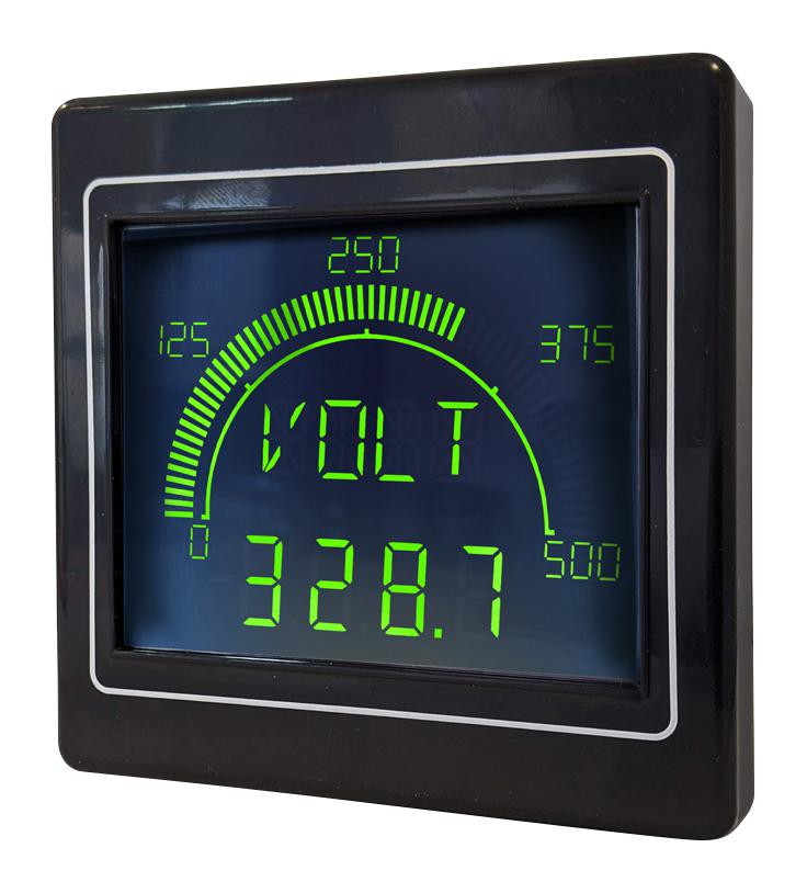 Trumeter Apm-Max-M21-Nu-4B Panel Meter, 5A, 600Vac, 4 Digit