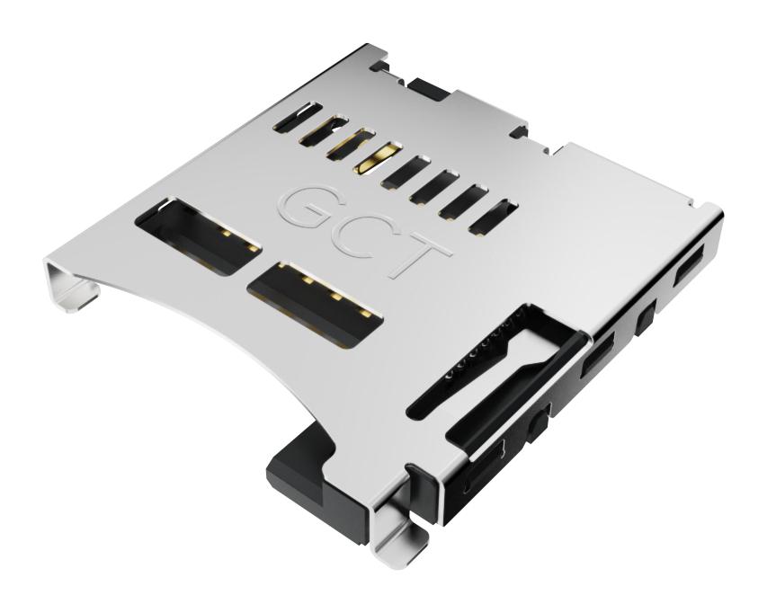 Gct Mem2052-00-195-00-A Connector, Microsd, 8Pos, Push-Push