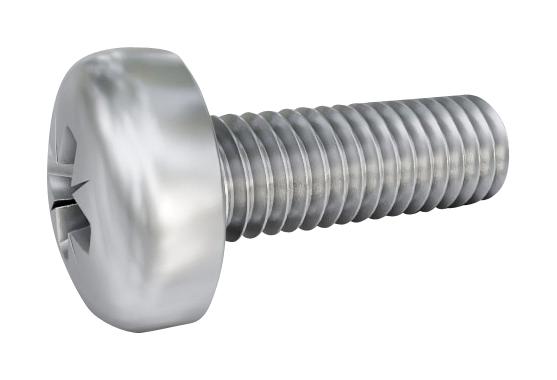 TR Fastenings Tr00009895-000 Screw, Pan Head Pozidriv, M1.6, 6mm