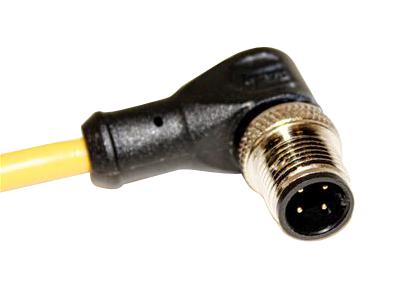 Mueller Electric C4B05M010 Sensor Cord, M12 R/a Plug-Free End, 10M