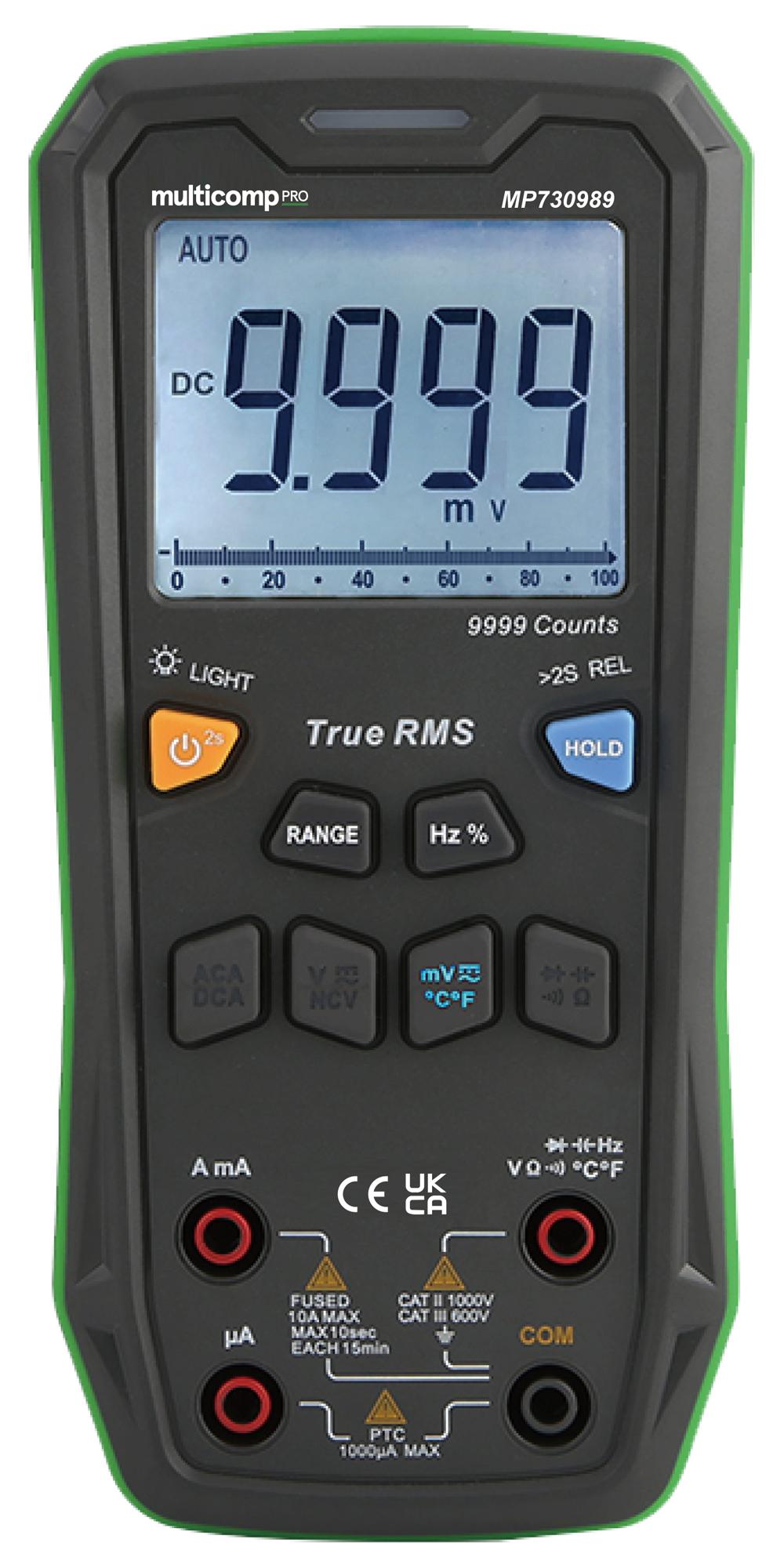 Multicomp Pro Mp730989 Digital Multimeter, Trms Rms, 1Kv