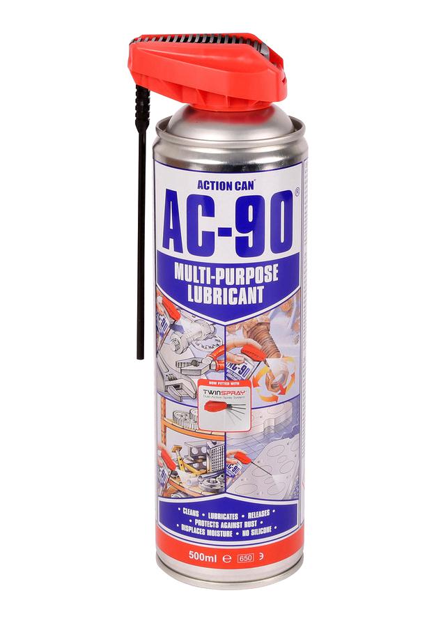 Action Can Ac-90, 500Ml Lubricant, Aerosol, Yellow, 500Ml