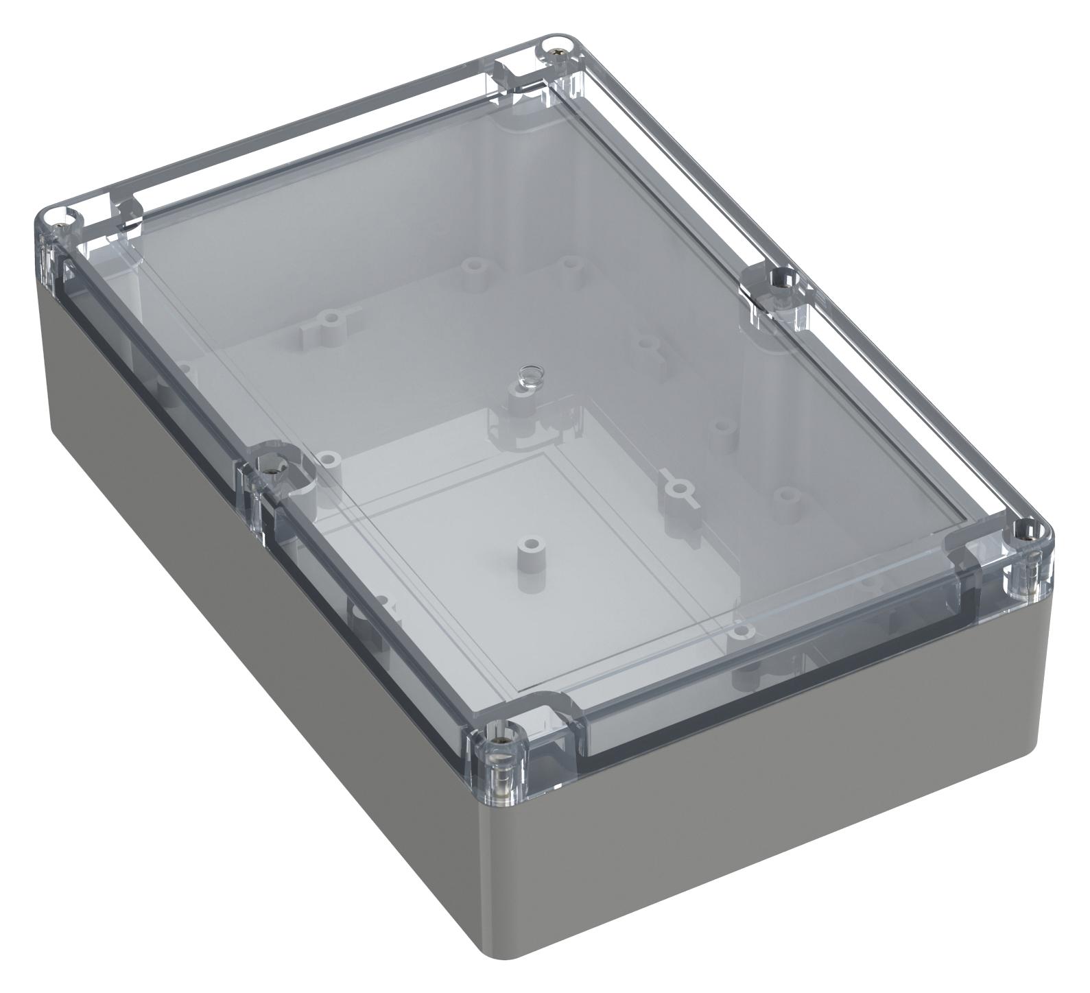 Multicomp Pro Mp011702 Enclosure, Abs, Pc, Grey, Transparent