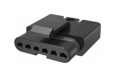 Amphenol Communications Solutions Flhs6100 Connector Housing, Plug, 6Pos, 2.5mm