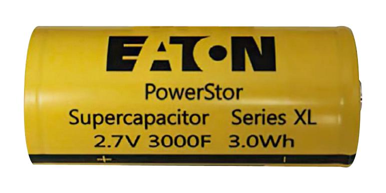 Eaton Electronics Xl60-2R7308T-R Supercapacitor, 3000F, 2.7V, Edlc, Can