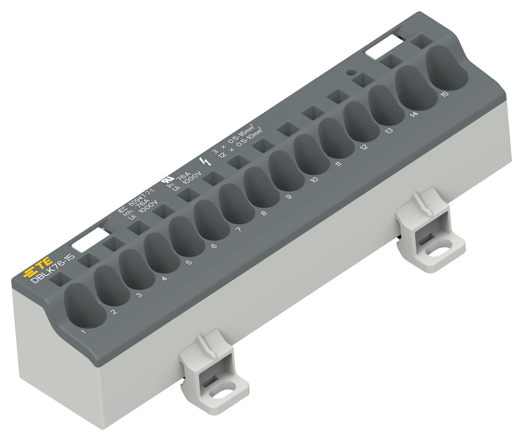 Entrelec TE Connectivity 1Snl407611R0000 Tb, Power Distribution, 7Pos, 4Awg