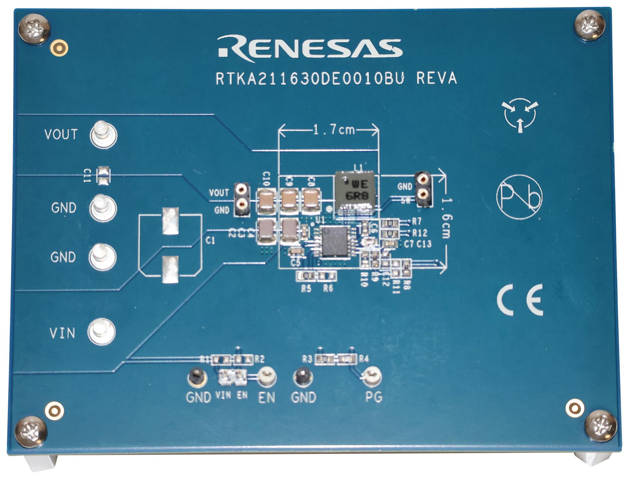 Renesas Rtka211630De0010Bu Eval Board, Synchronous Buck Regulator