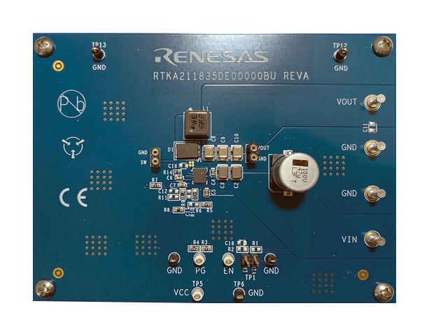 Renesas Rtka211835De0000Bu Eval Board, Asynchronous Buck Regulator