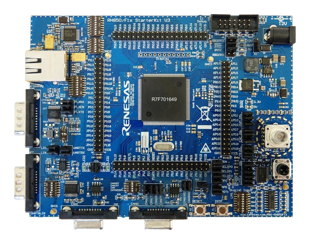 Renesas Y-Ask-Rh850F1Km-S4-V3 Starter Kit, 32Bit, Rh850/f1Km-S4