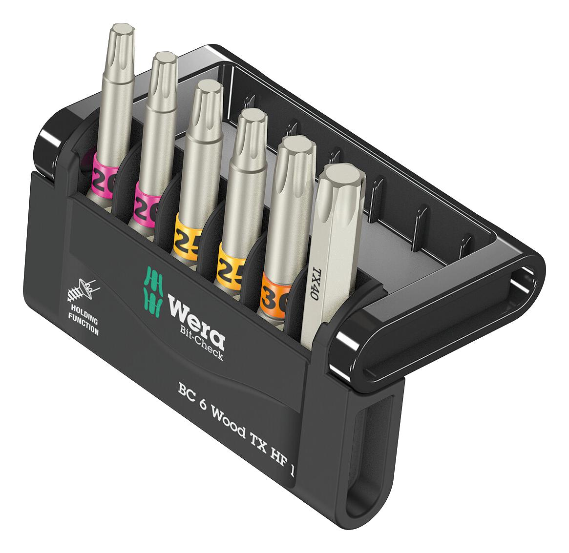 Wera 05056470001 Bit-Check Set, 6Pc, W/ Holder