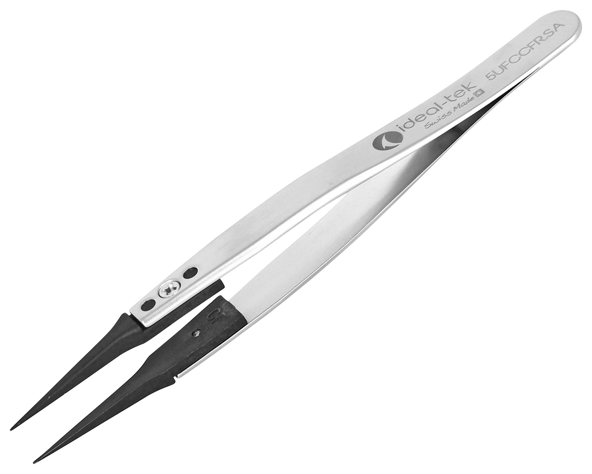 Ideal-tek 5Ufccfr.sa.1.it Tweezer, Stainless Steel, 115mm