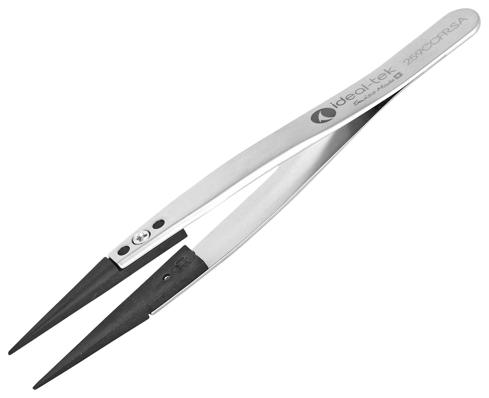 Ideal-tek 259Ccfr.sa.1.it Tweezer, Stainless Steel, 115mm