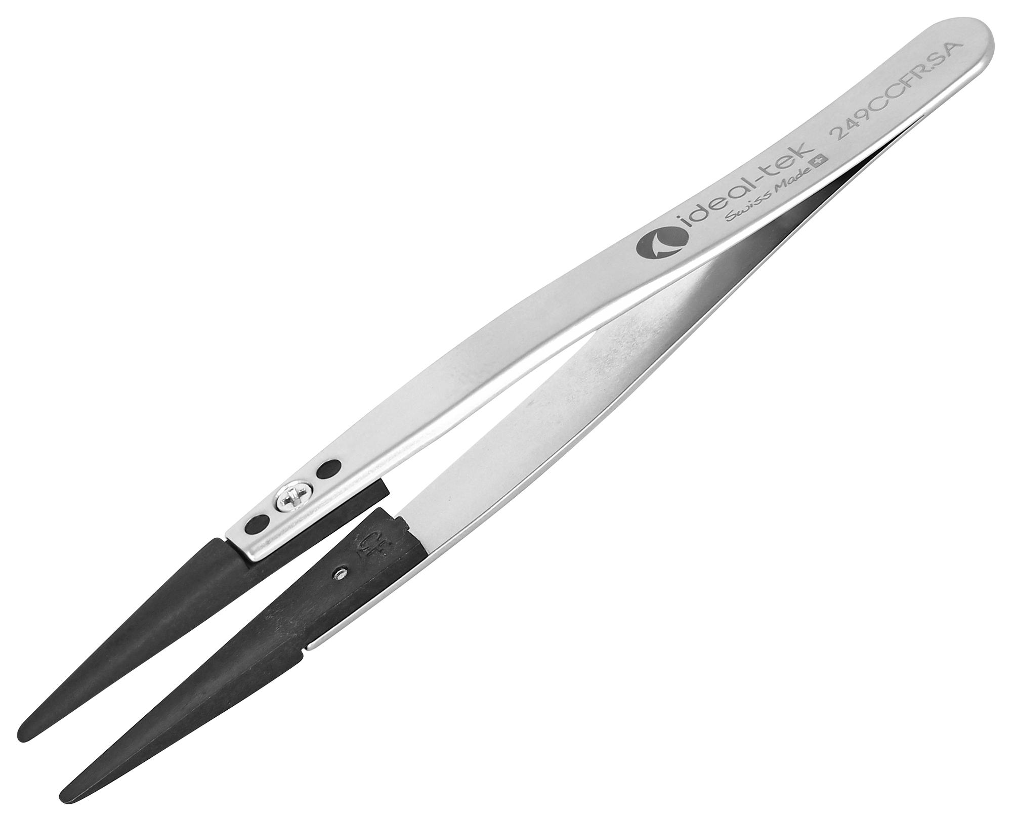 Ideal-tek 249Ccfr.sa.1.it Tweezer, Stainless Steel, 115mm