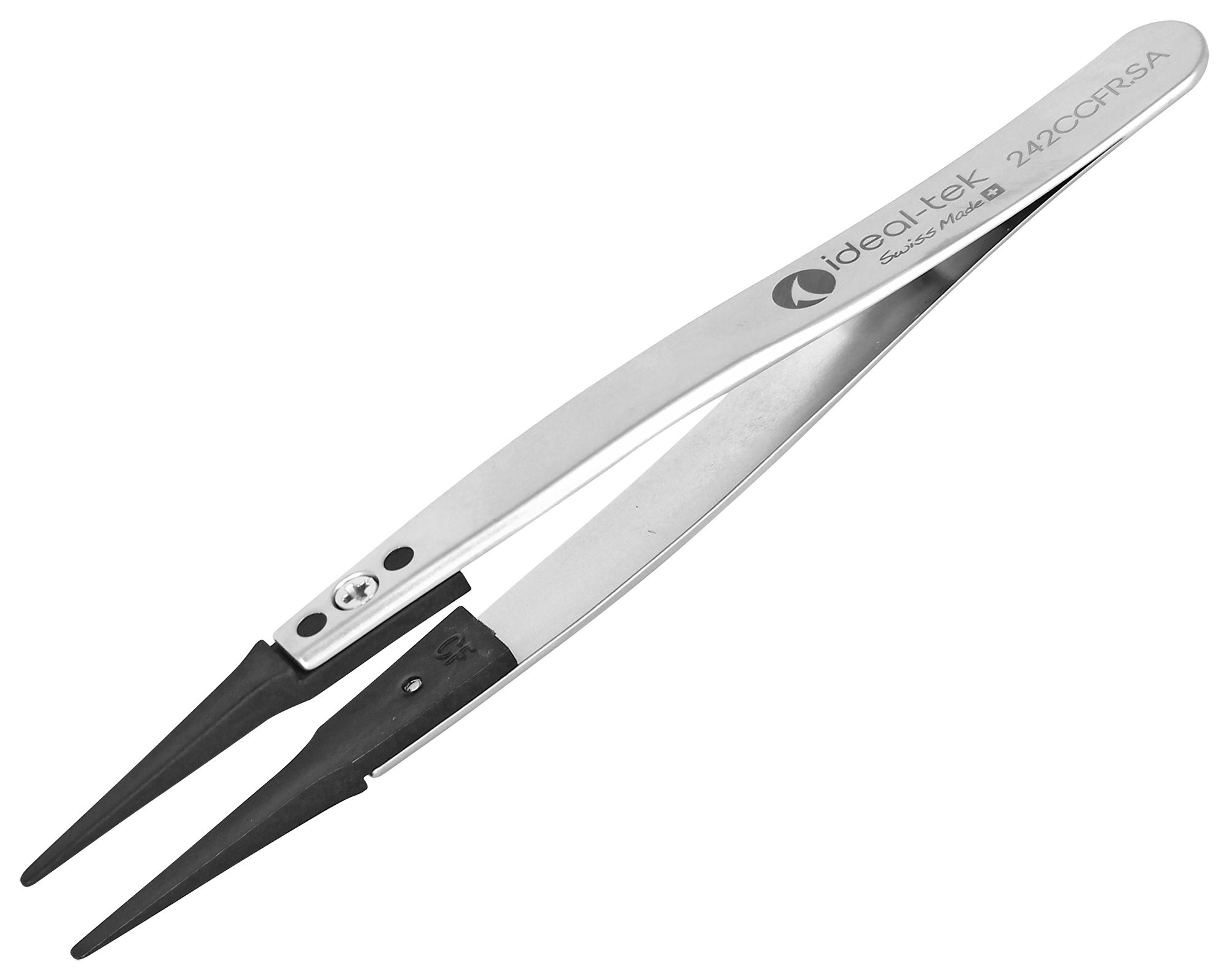 Ideal-tek 242Ccfr.sa.1.it Tweezer, Stainless Steel, 115mm