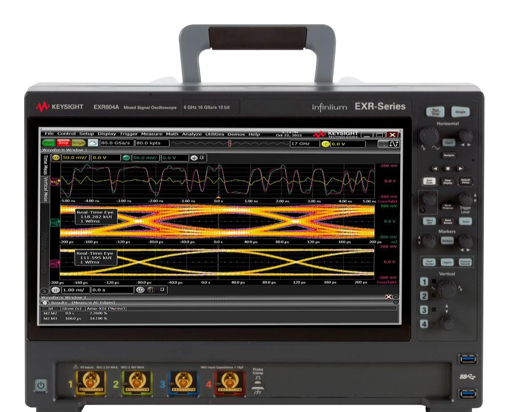 Keysight Technologies Exr604A Oscilloscope, 6Ghz, 16Gsps, 4 Channel