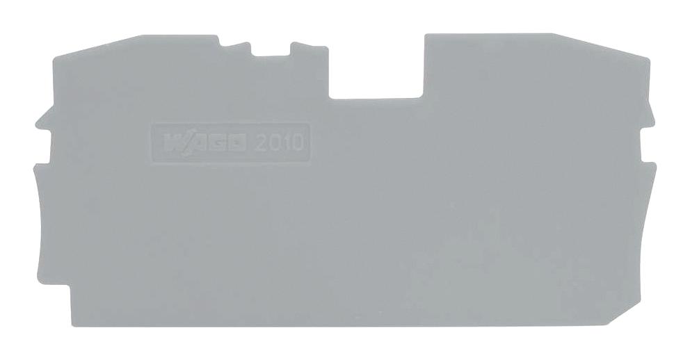 WAGO 2010-1291 End & Intermediate Plate, Gray