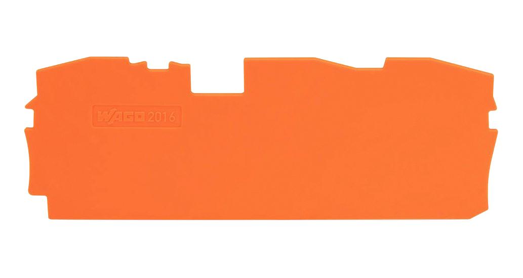 WAGO 2016-1392 End & Intermediate Plate, Orange