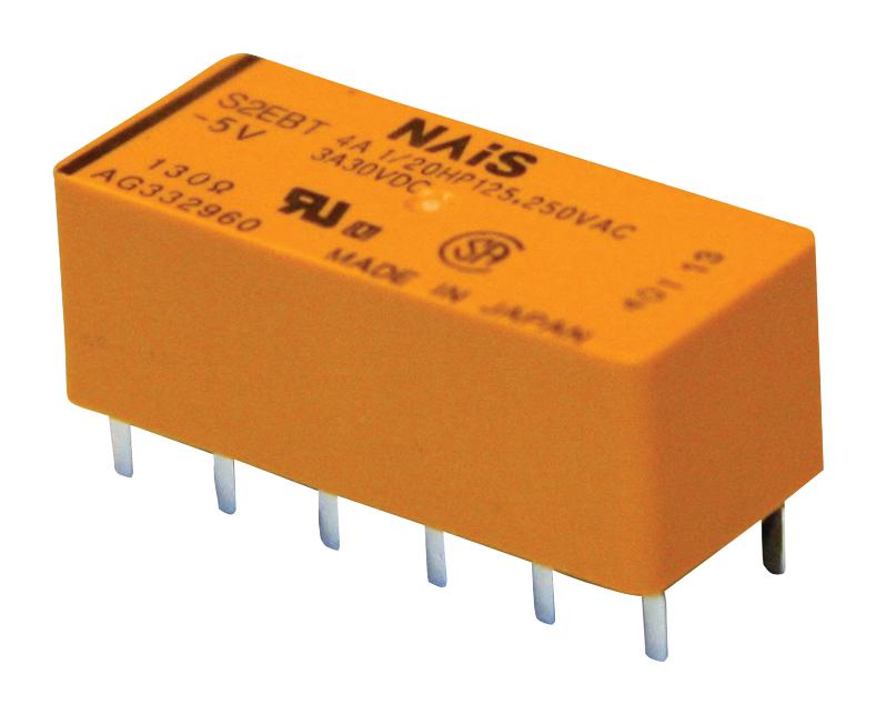 Panasonic S2Eb-L2-12V Power Relay, Dpst, 12Vdc, 4A, Th