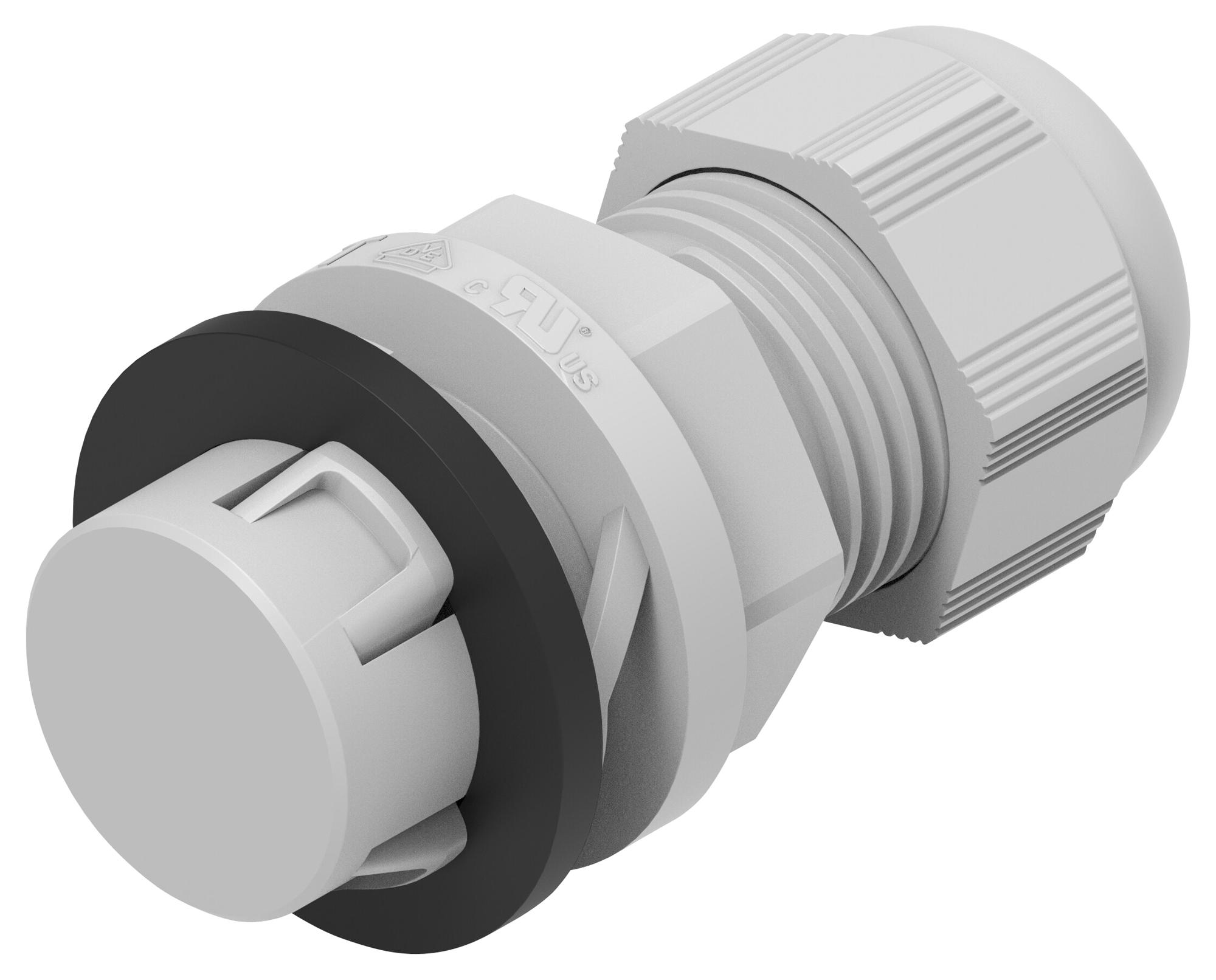 Entrelec TE Connectivity 1Sng622007R0000 Cable Gland, Nylon6, 12mm, Light Grey