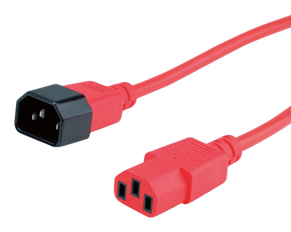 Roline 19.08.1531 Powr Cord, Iec 320 C14 Pl-C13 Recp/9.8Ft