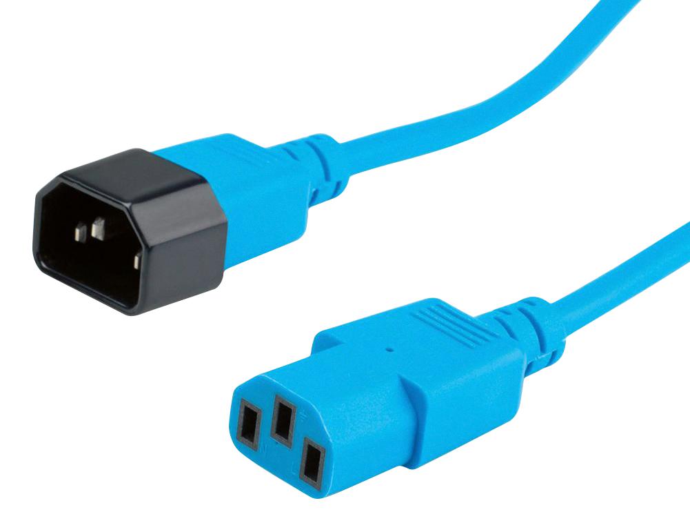 Roline 19.08.1527 Powr Cord, Iec 320 C14 Pl-C13 Recp/2.6Ft