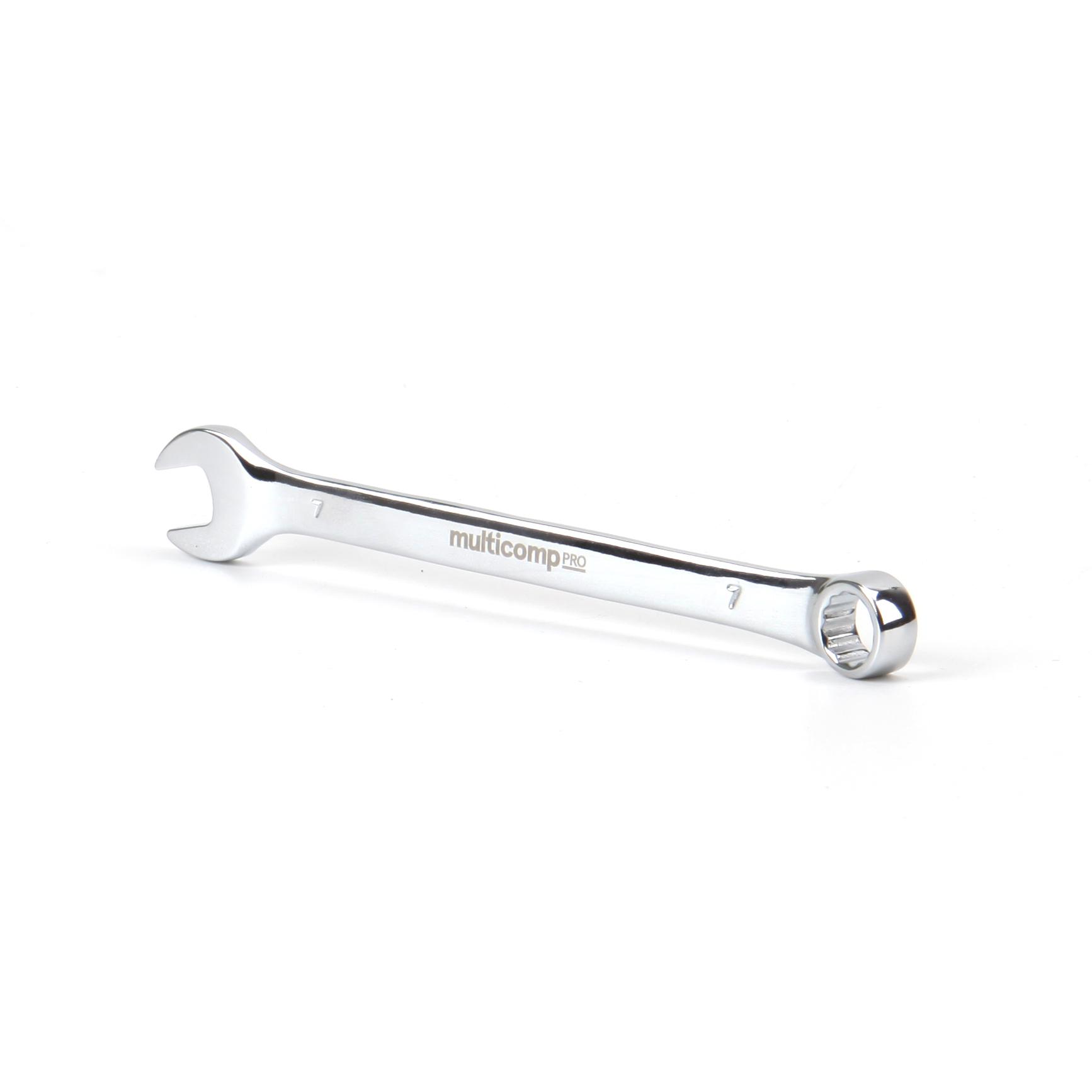 Multicomp Pro Mp-Cw7mm Combination Wrench, 7mm, Chrome Vanadium