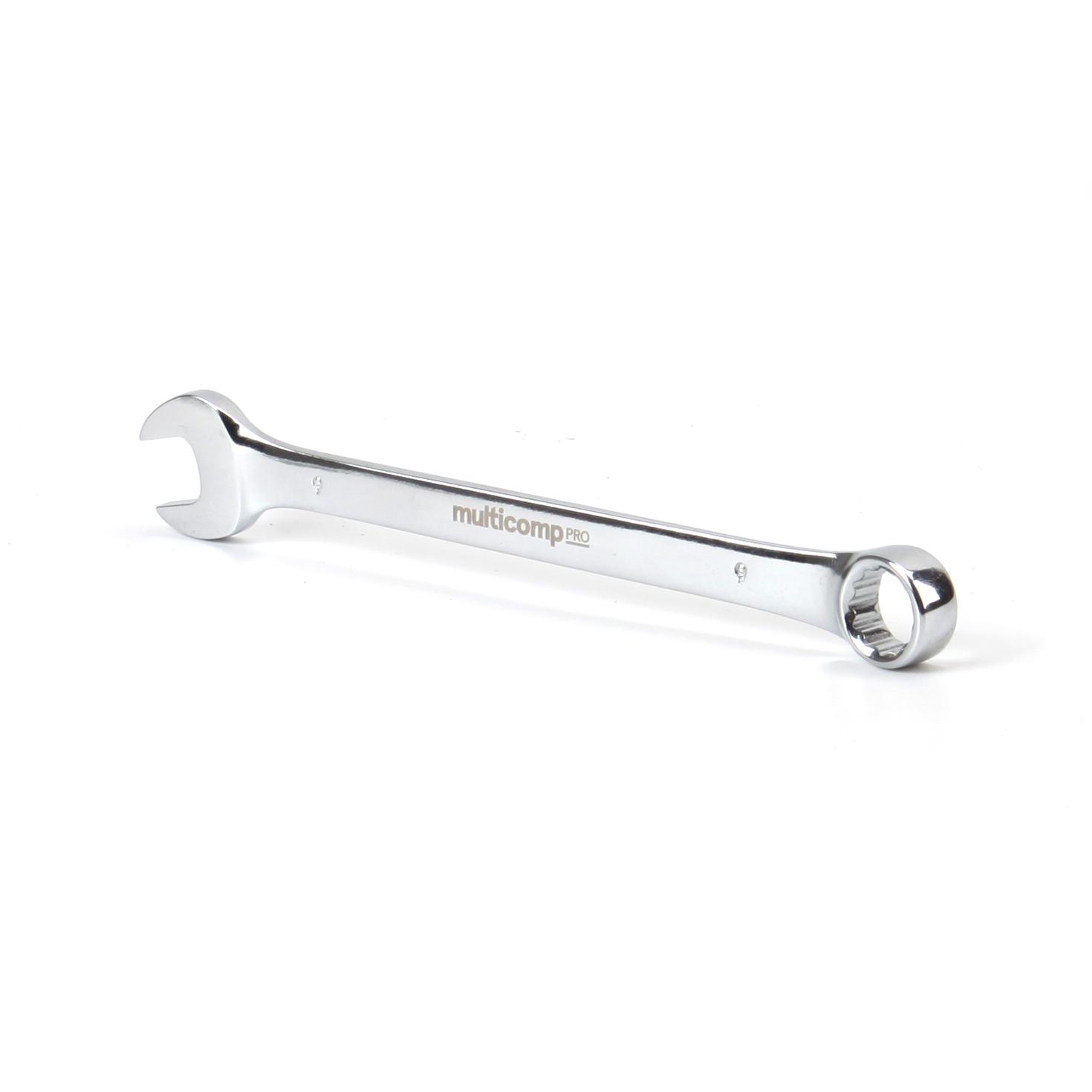 Multicomp Pro Mp-Cw9mm Combination Wrench, 9mm, Chrome Vanadium