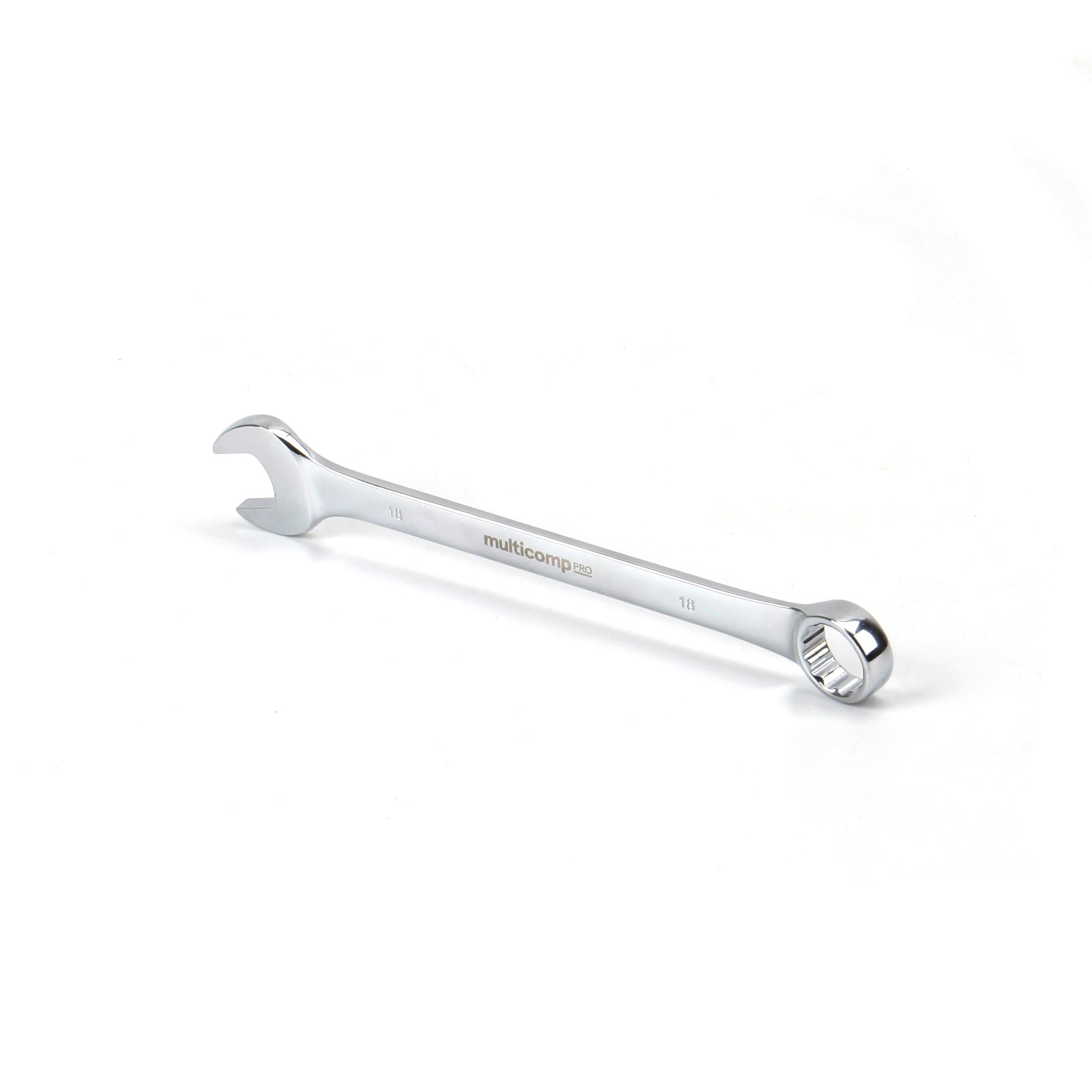 Multicomp Pro Mp-Cw18mm Combination Wrench, 18mm,chrome Vanadium