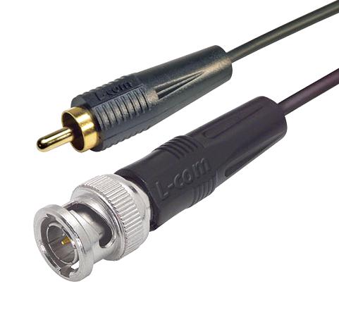 L-Com Ctl1Rb-25 Cable, Rca Plug-Bnc Plug, 7.6M