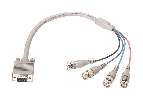 L-Com Ctl4Cad-6 Cable, Db9 Plug-Bnc Plug, 1.82M