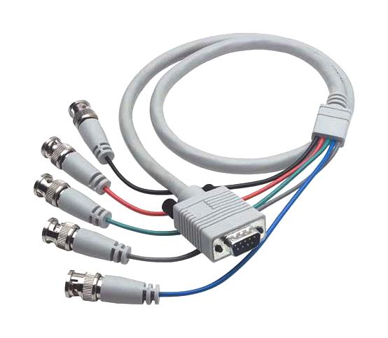 L-Com Ctl5Cad-6 Cable, Db9 Plug-Bnc Plug, 6Ft