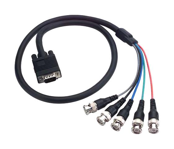 L-Com Ctl5Cat-12B Cable, Hd15 Plug-Bnc Plug, 3.66M