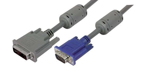 L-Com Ctldvi-Hd-mm-10 Cable Assy, Dvi-A Plug-Hd15 Plug, 10'