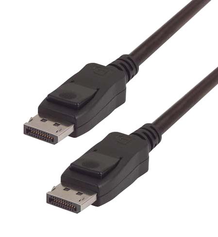 L-Com Dpcazmm-1 Cable Assy, Displayport Plug-Plug, 3.3'