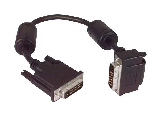 L-Com Dvidd-Ra-1 Cable Assy, Dvi-D Dl R/a Plug-Plug, 1'