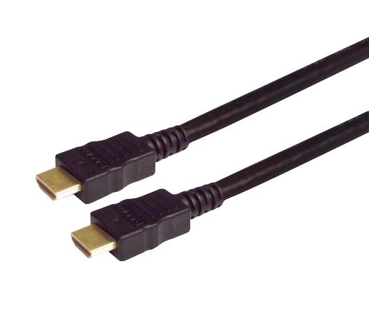 L-Com Hdcabk-1 Cable Assy, Hdmi Plug-Plug, 3.3'