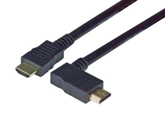 L-Com Hdra-0.5 Cable Assy, Hdmi R/a Plug-Plug, 19.7