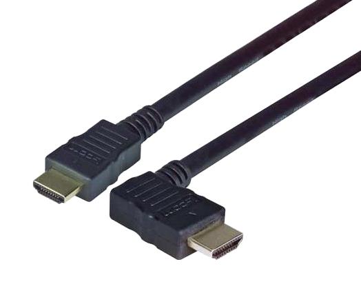 L-Com Hdraz2-0.5 Cable Assy, Hdmi R/a Plug-Plug, 19.7