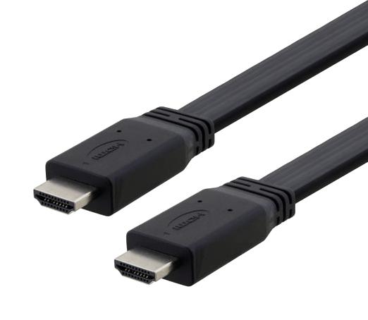 L-Com Vha00012-1M Cable, Hdmi Flat Pl-Pl, 3.3Ft