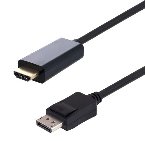 L-Com Vha00014-1M Cable, Hdmi To Displayport Pl-Pl, 3.3Ft