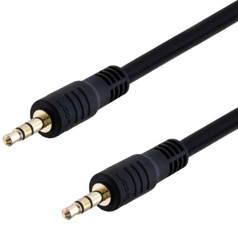 L-Com Vma00001-15F Cable, 3.5mm Stereo Pl-Pl, 15Ft