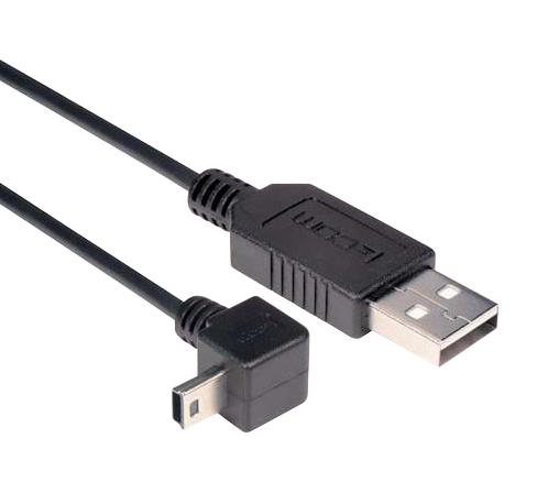 L-Com Caa-90Dmb5-03M Usb Cable, A Plug-Mini B R/a Plug, 11.8