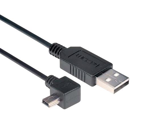 L-Com Caa-90Lmb5-1M Usb Cable, A Plug-Mini B R/a Plug, 3.3'