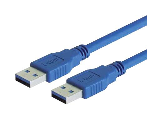 L-Com Cau3Aa-05M Usb Cable, 3.0 A Plug-A Plug, 19.7