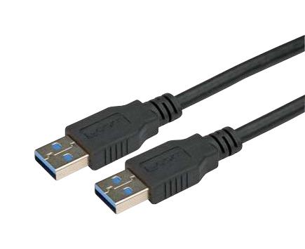 L-Com Cau3Zaa-2M Usb Cable, 3.0 A Plug-A Plug, 6.6'