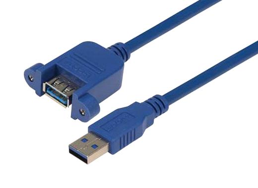 L-Com Upmaa-30-1M Usb Cable, 3.0 A Plug-A Rcpt, 3.3'